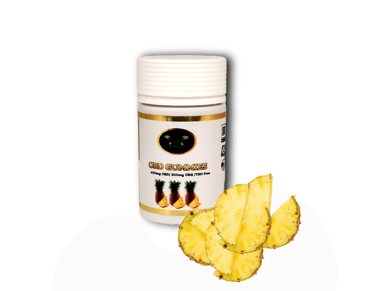 auspicious wellness pineapple energy & focus  gummies 